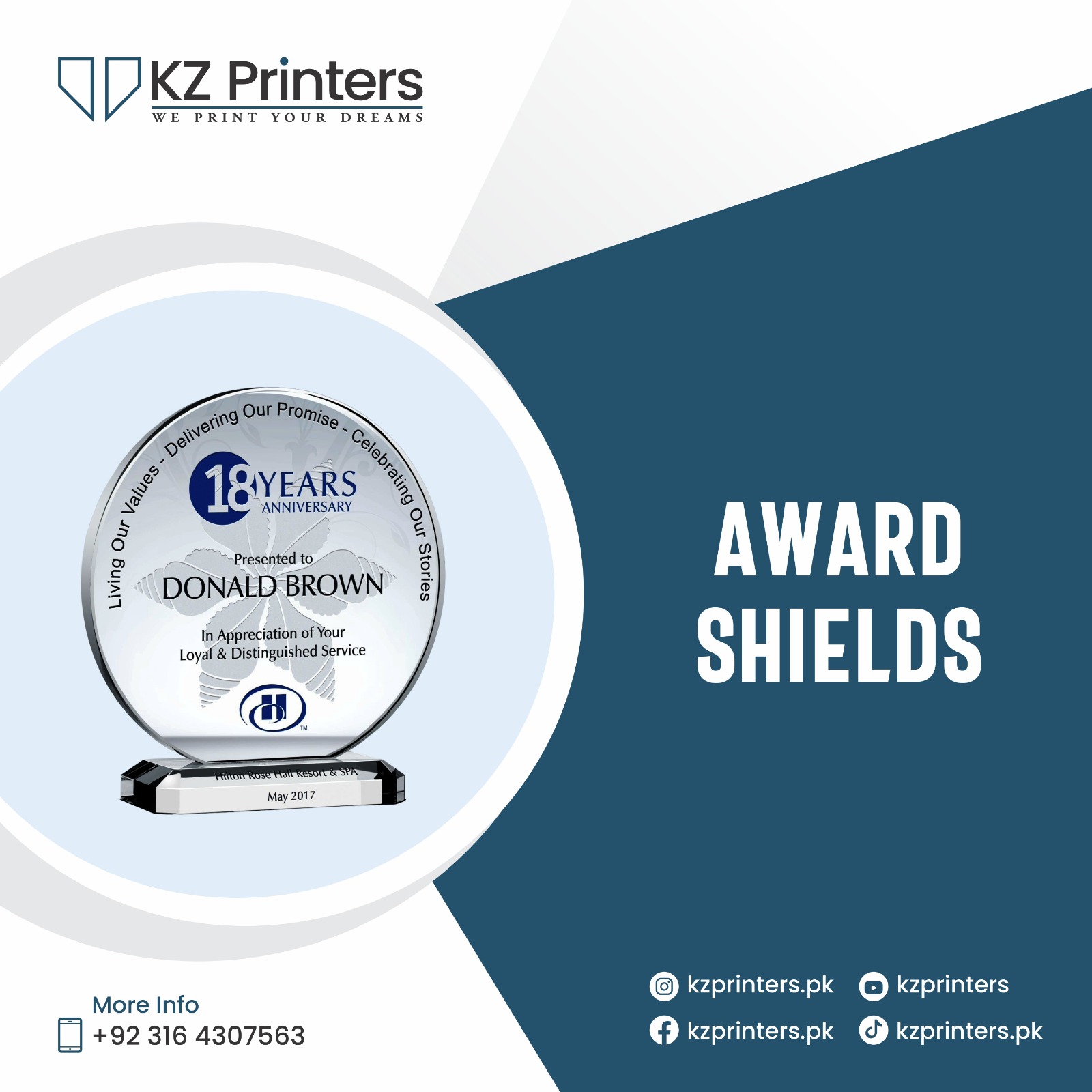 Award Shields & Trophies